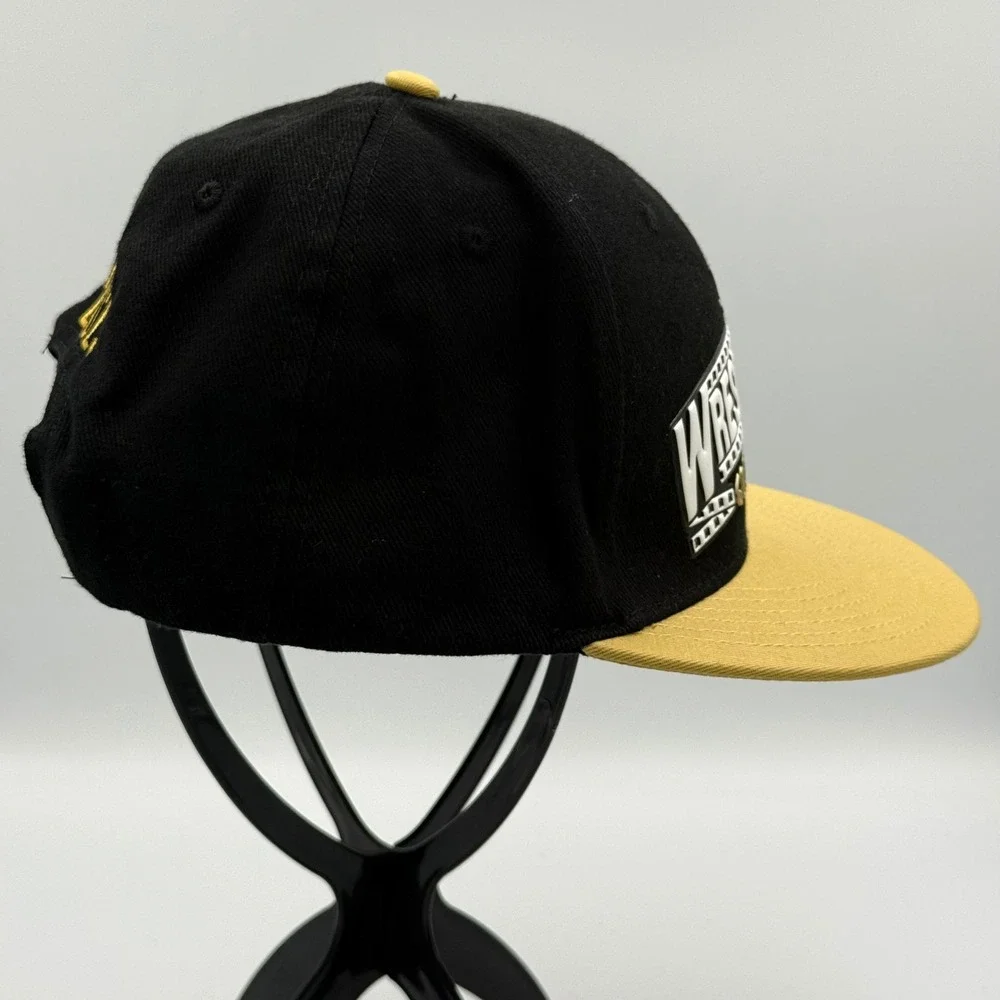 WWE‎ WrestleMania Goes Hollywood 2023 Snapback Hat Mens Adjustable Black Gold